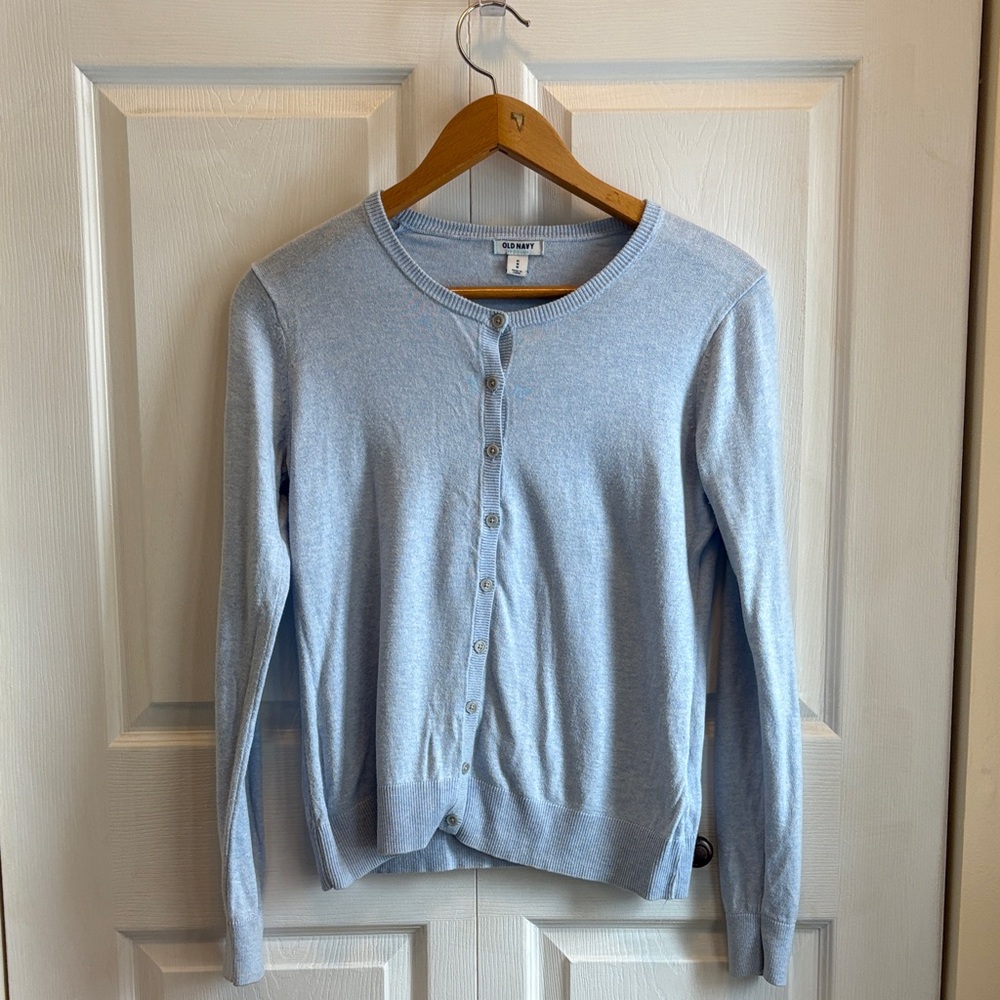 Old Navy Light Blue Button-Up Cardigan